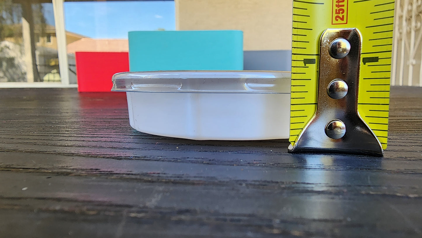 Sky Blue Leopard Gecko humid hide, dry hide, food bowl, calcium, & water dish combo