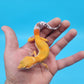 Male Mandarin Inferno Tangerine Bold Possible White and Yellow Leopard Gecko
