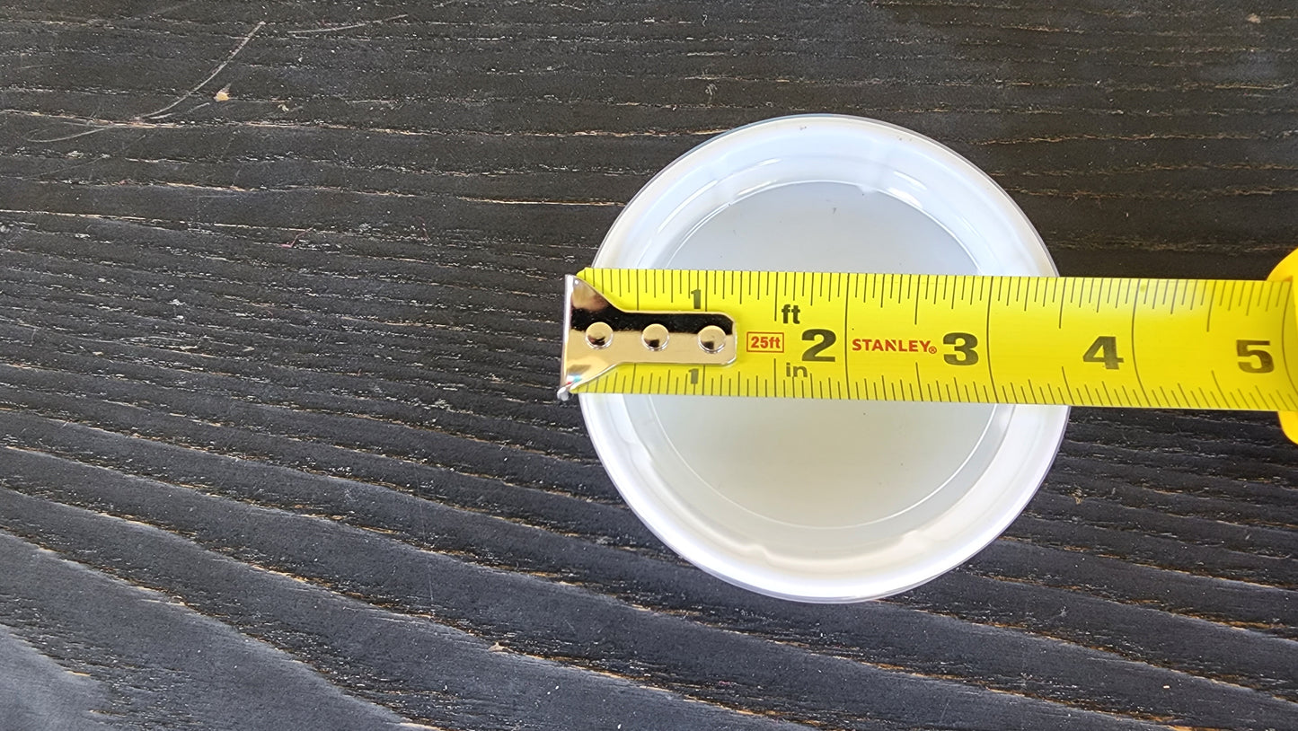 Ash Grey Leopard Gecko food bowl, calcium dish, & water dish