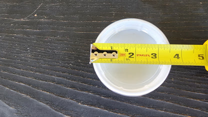 Ash Grey Leopard Gecko food bowl, calcium dish, & water dish