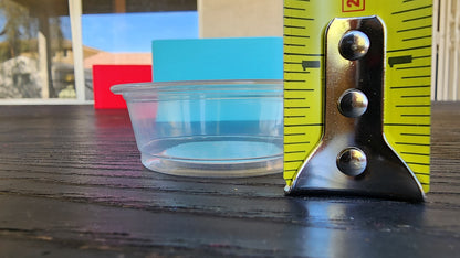 Ash Grey Leopard Gecko food bowl, calcium dish, & water dish