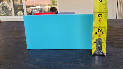 Sky Blue Leopard Gecko humid hide, dry hide, food bowl, calcium, & water dish combo