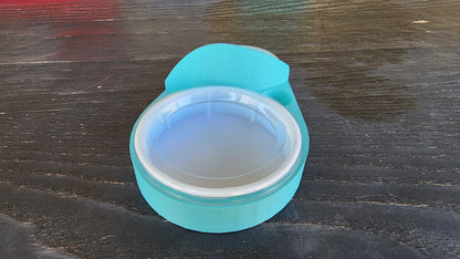 Sky Blue Leopard Gecko humid hide, dry hide, food bowl, calcium, & water dish combo