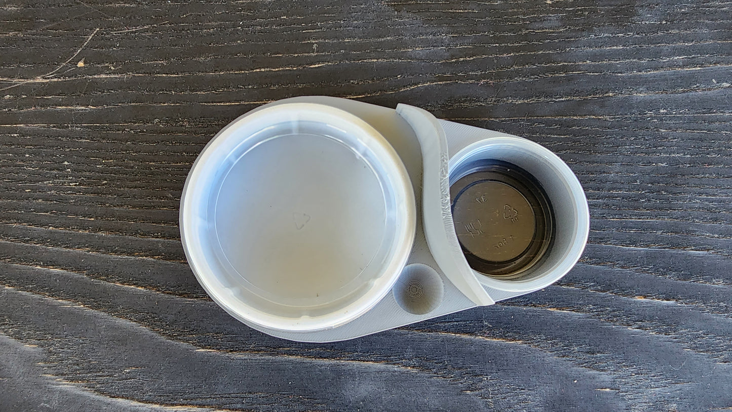 Ash Grey Leopard Gecko food bowl, calcium dish, & water dish