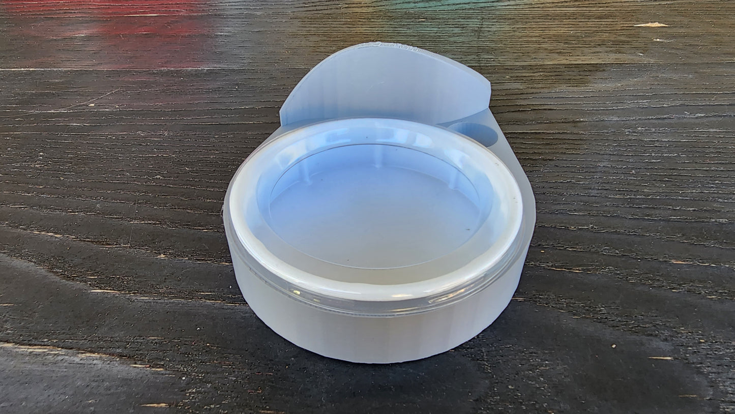 Ash Grey Leopard Gecko food bowl, calcium dish, & water dish