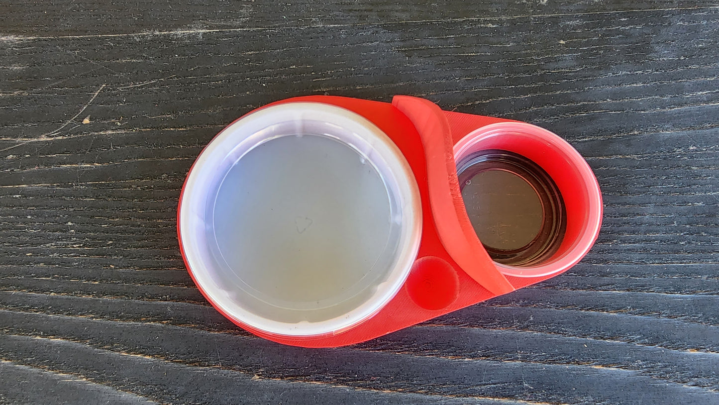 Strawberry Red Leopard Gecko food bowl, calcium dish, & water dish