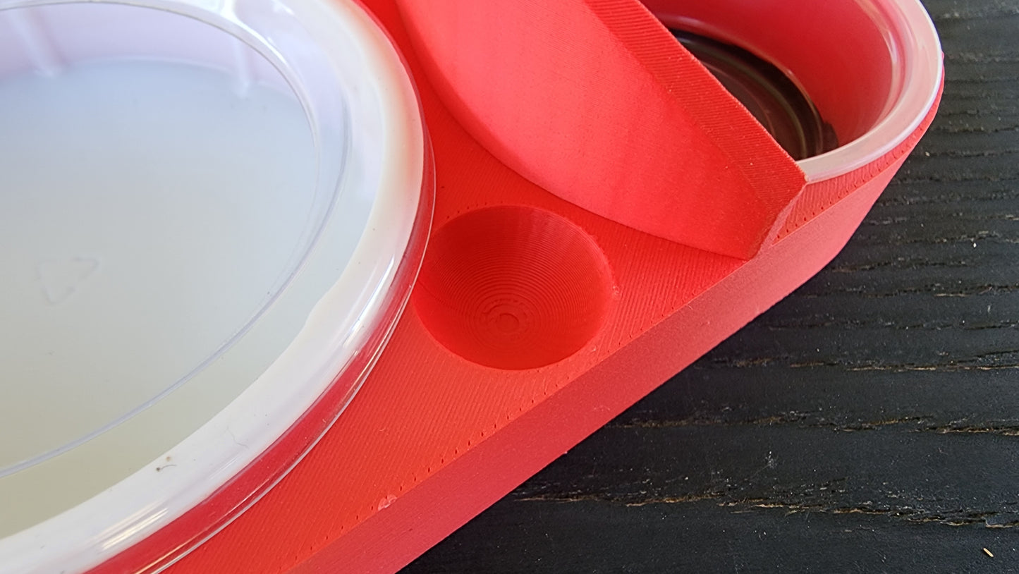 Strawberry Red Leopard Gecko humid hide, dry hide, food bowl, calcium, & water dish combo