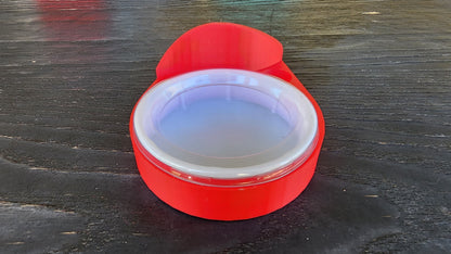 Strawberry Red Leopard Gecko humid hide, dry hide, food bowl, calcium, & water dish combo