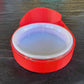 Strawberry Red Leopard Gecko food bowl, calcium dish, & water dish