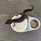 Ash Grey Leopard Gecko food bowl, calcium dish, & water dish