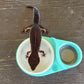Sky Blue Leopard Gecko food bowl, calcium dish, & water dish
