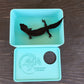Sky Blue Leopard Gecko humid hide, dry hide, food bowl, calcium, & water dish combo